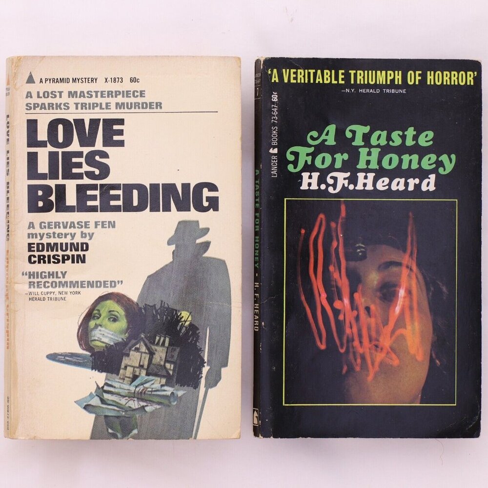 Lot 2 A Taste For Honey HF Heard Love Lies Bleeding E Crispin Paperback